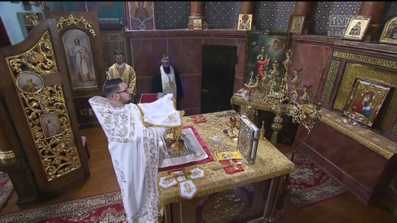 Liturgia prawosławna z cerkwi w Gdańsku