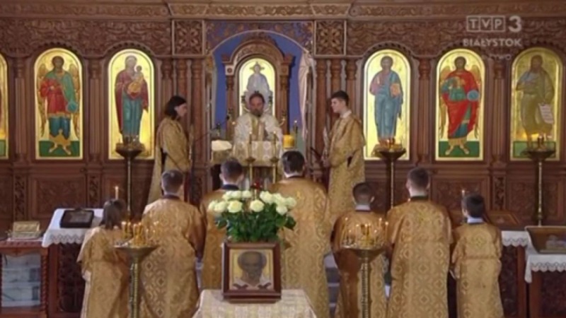 Liturgia prawosławna z cerkwi w Szczecinie