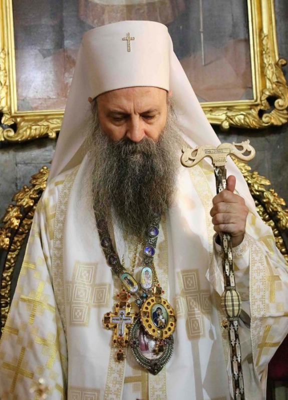Intronizacja nowego serbskiego patriarchy Porfiriusza