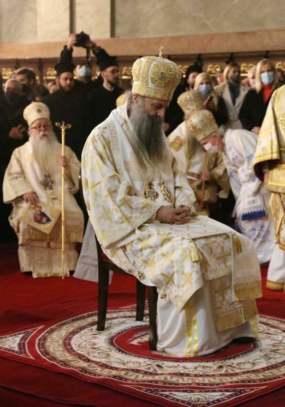 Intronizacja nowego serbskiego patriarchy Porfiriusza