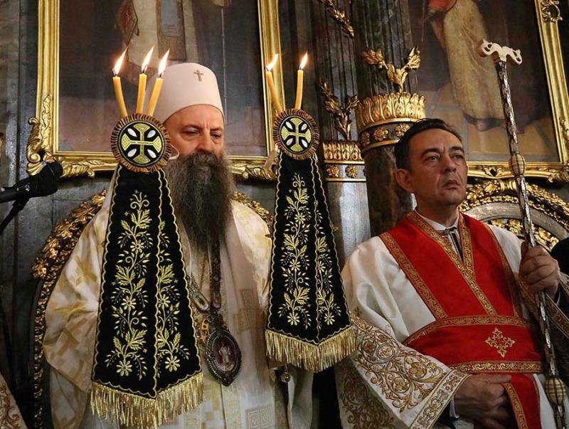 Intronizacja nowego serbskiego patriarchy Porfiriusza