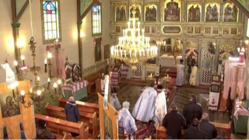 Liturgia prawosławna z cerkwi w Morochowie