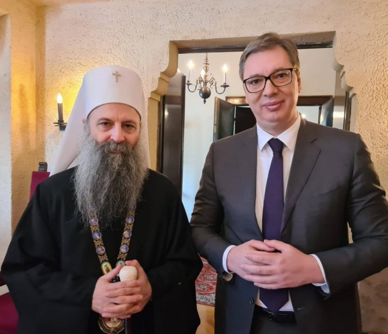 Intronizacja nowego serbskiego patriarchy Porfiriusza