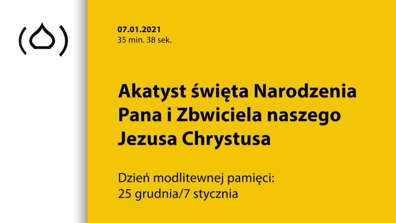 Akatyst święta Narodzenia Jezusa Chrystusa