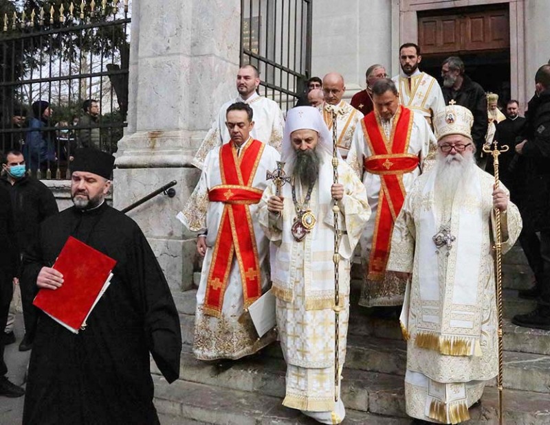 Intronizacja nowego serbskiego patriarchy Porfiriusza