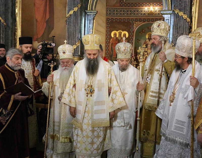 Intronizacja nowego serbskiego patriarchy Porfiriusza