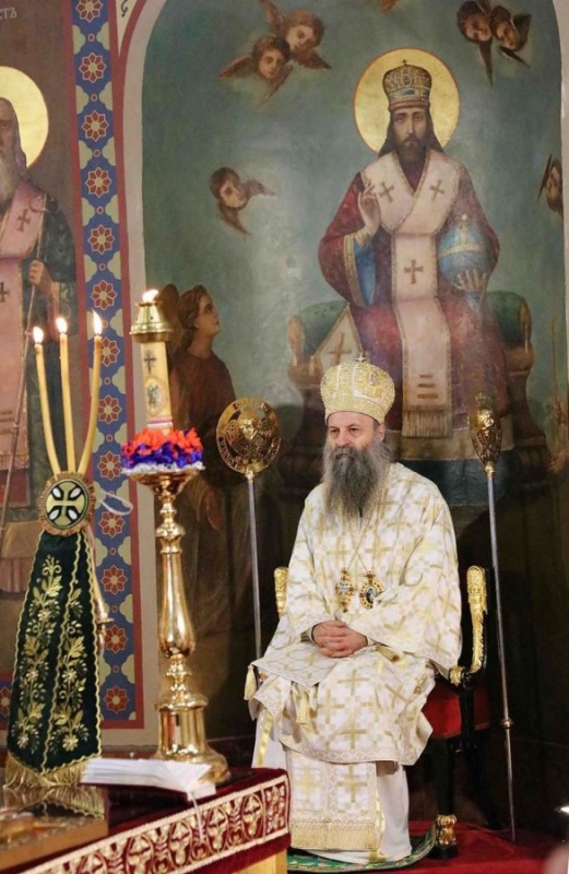 Intronizacja nowego serbskiego patriarchy Porfiriusza