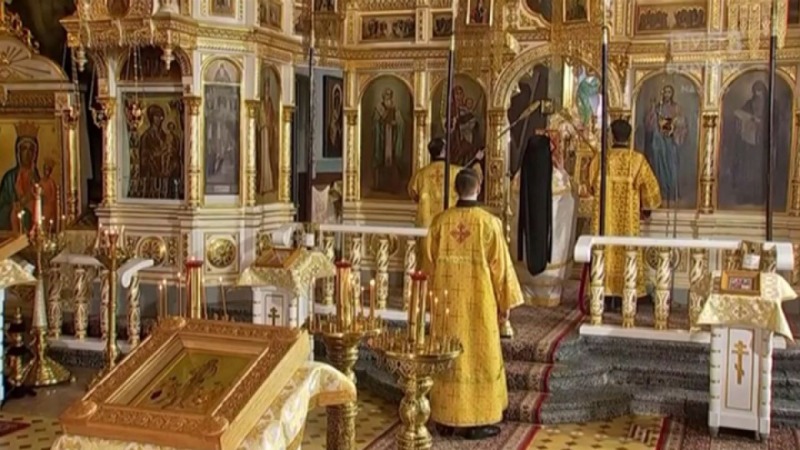 Liturgia prawosławna z klasztoru św. Onufrego Wielkiego w Jabłecznej