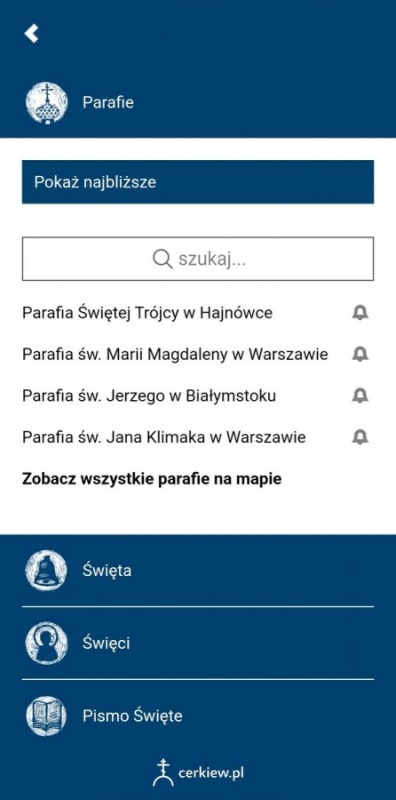Nowe funkcje aplikacji z kalendarzem cerkiewnym