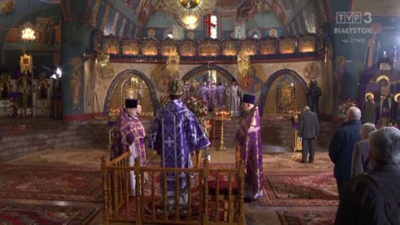 Liturgia prawosławna z Soboru Św. Trójcy w Hajnówce