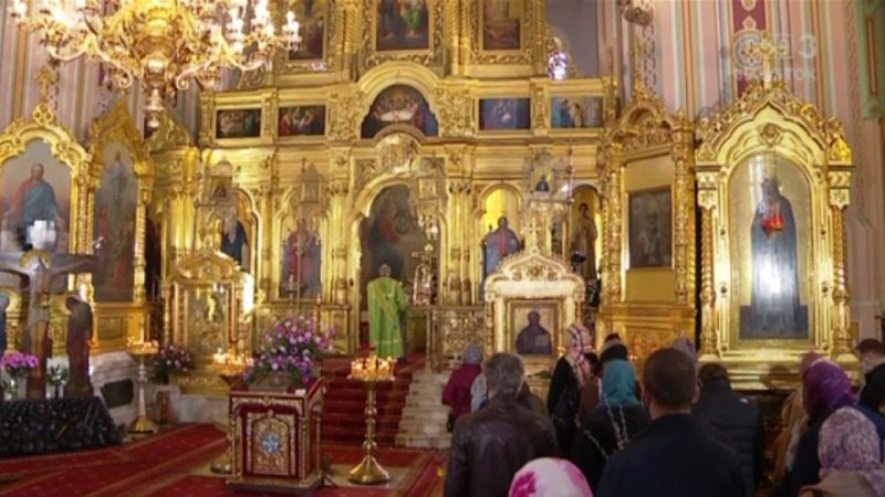 Liturgia prawosławna w Niedzielę Palmową z Warszawy