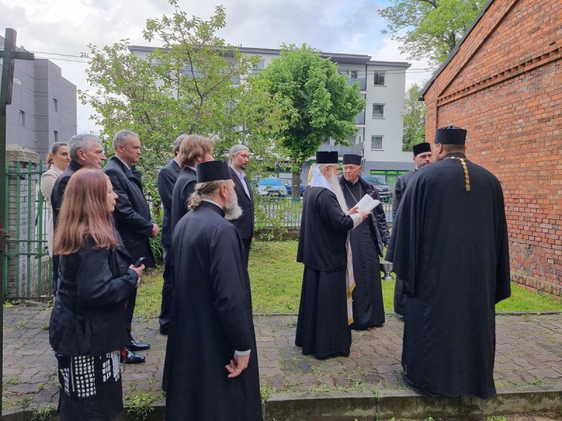 Poświęcenie kopuły na cerkwi w Aleksandrowie Kujawskim