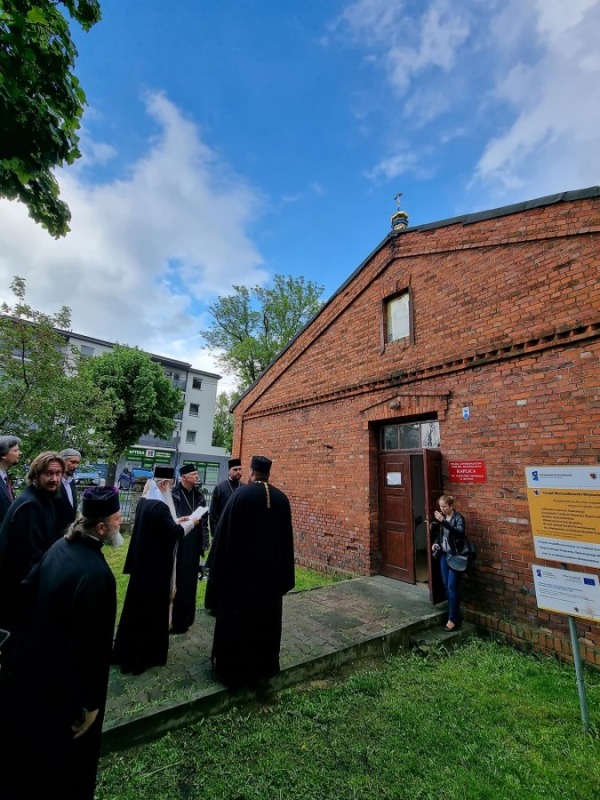 Poświęcenie kopuły na cerkwi w Aleksandrowie Kujawskim