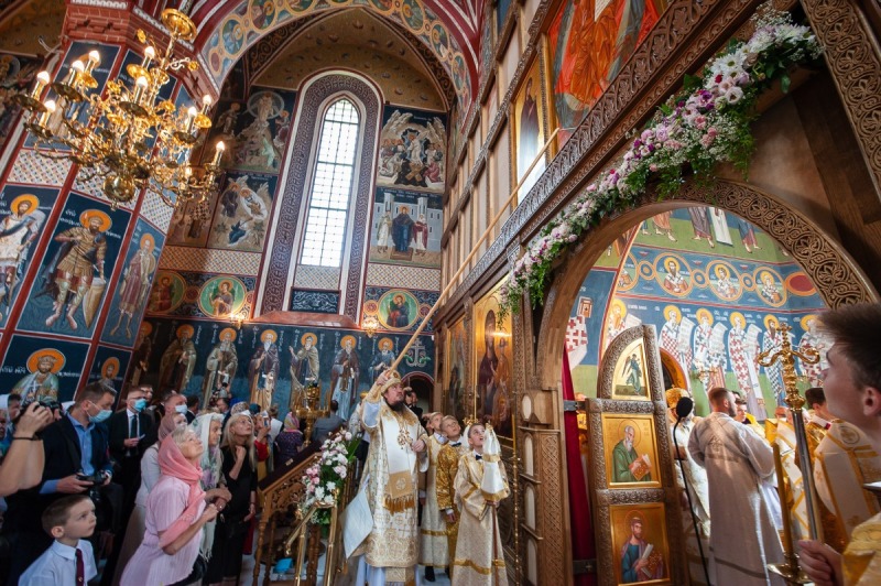 Uroczyste poświęcenie cerkwi Zwiastowania w Monasterze Supraskim