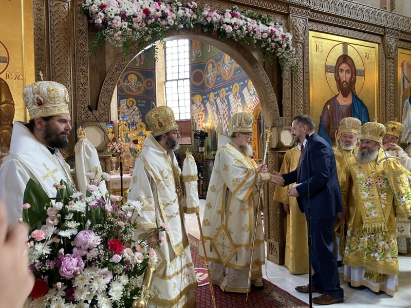 Uroczyste poświęcenie cerkwi Zwiastowania w Monasterze Supraskim