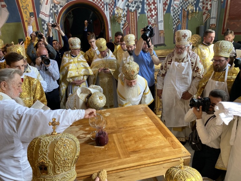 Uroczyste poświęcenie cerkwi Zwiastowania w Monasterze Supraskim