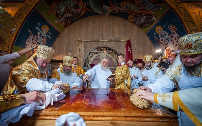 Uroczyste poświęcenie cerkwi Zwiastowania w Monasterze Supraskim