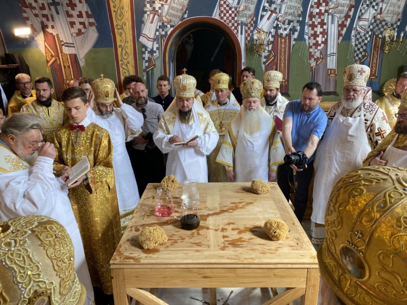 Uroczyste poświęcenie cerkwi Zwiastowania w Monasterze Supraskim