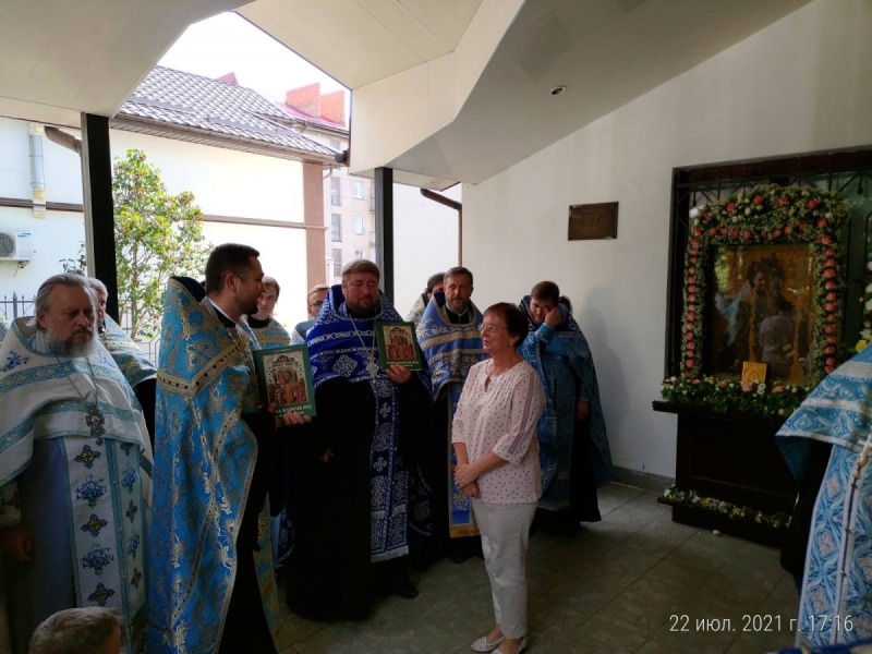 Modlitwa przed oryginałem i kopią Chełmskiej Ikony Bogurodzicy w Łucku