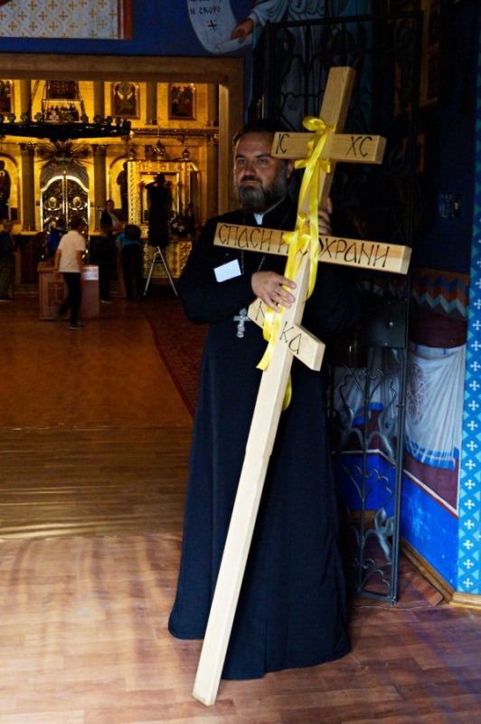 Pielgrzymi w drodze na świętą Górę Grabarkę