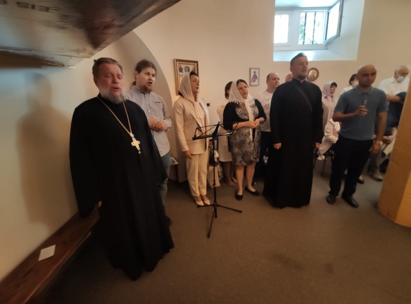 Uroczystości oświęcenia krzyża i placu pod budowę Cerkwi w Opolu