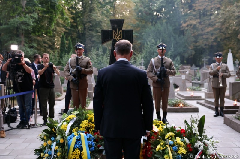 Prezydent RP na Cmentarzu Prawosławnym na Woli