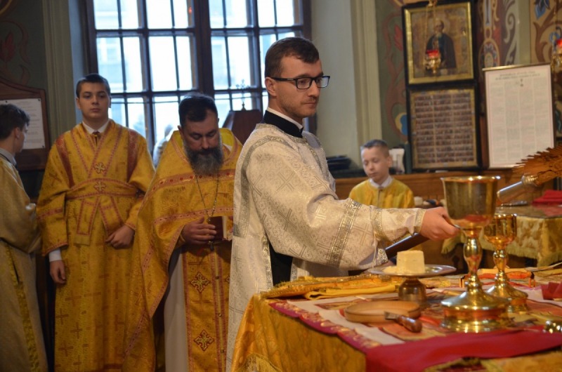 Święcenia diakońskie lektora Michała Gajko.