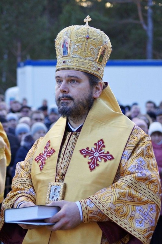 Poświęcenie kamienia węgielnego pod budowę cerkwi w Karakulach