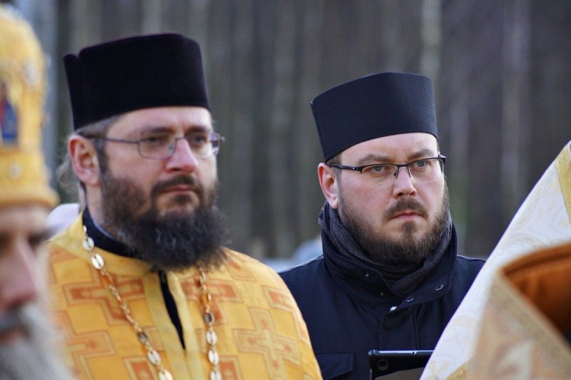 Poświęcenie kamienia węgielnego pod budowę cerkwi w Karakulach