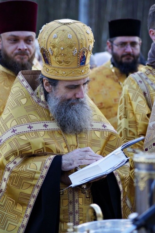 Poświęcenie kamienia węgielnego pod budowę cerkwi w Karakulach
