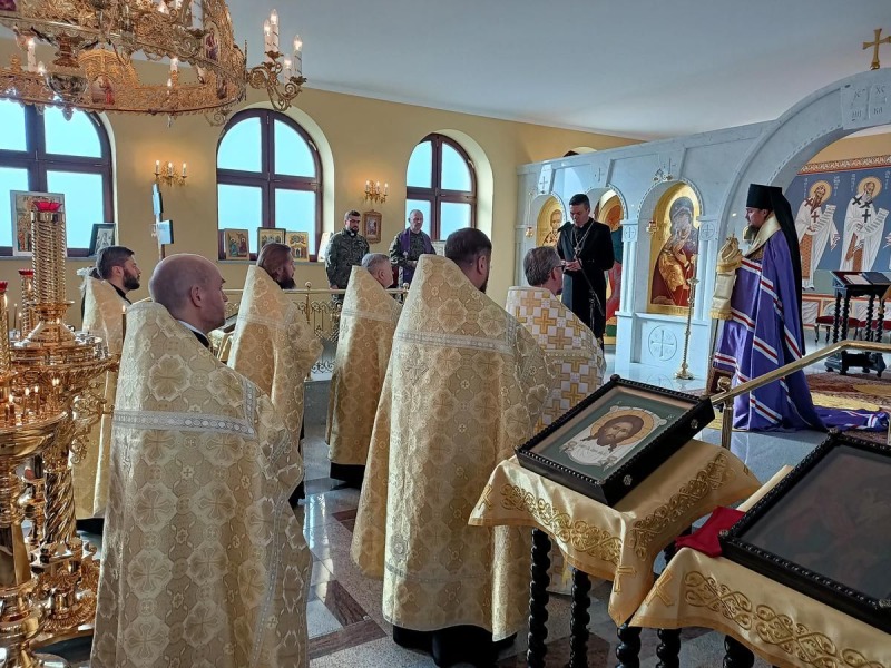 Modlitwa o pokój w Ukrainie w Prawosławnym Ordynariacie Wojska Polskiego