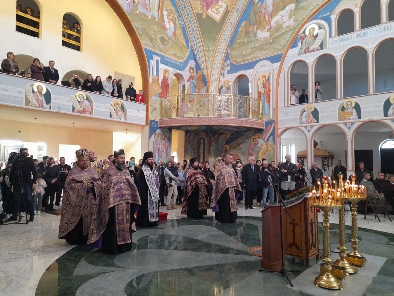 Patriarcha Bartłomiej I w warszawskiej świątyni  Hagia Sophia