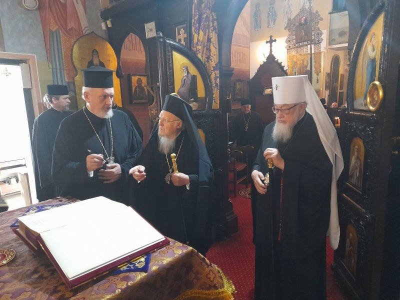 Spotkanie patriarchy Bartłomieja I z wiernymi w parafii św. Jana Klimaka w Warszawie