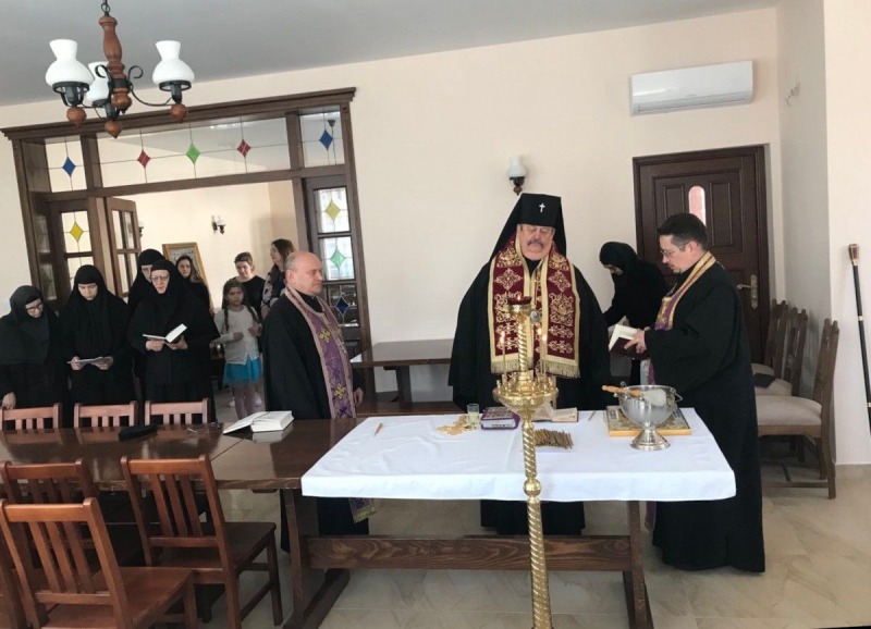 Poświęcenie nowego budynku monasteru w Turkowicach