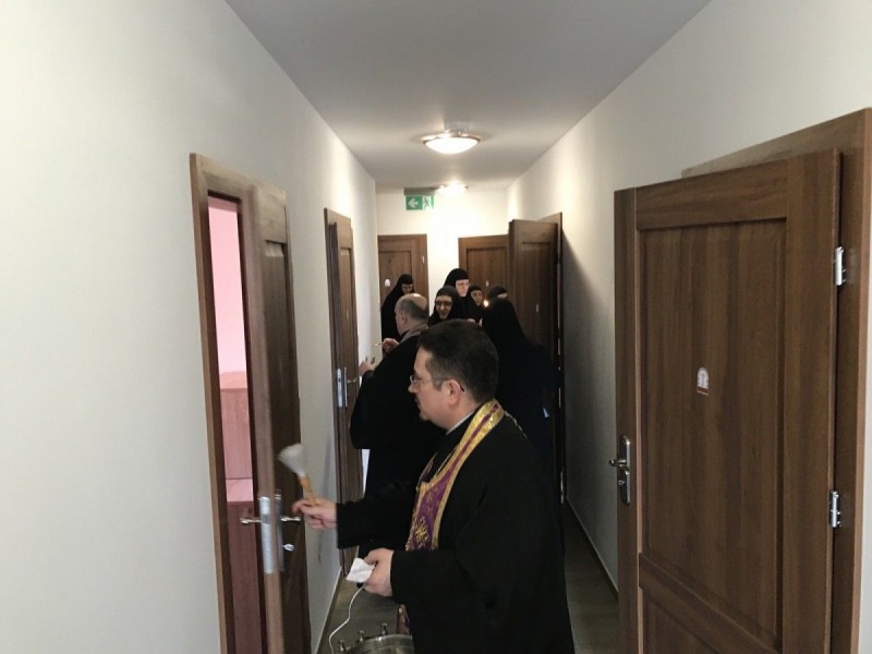 Poświęcenie nowego budynku monasteru w Turkowicach