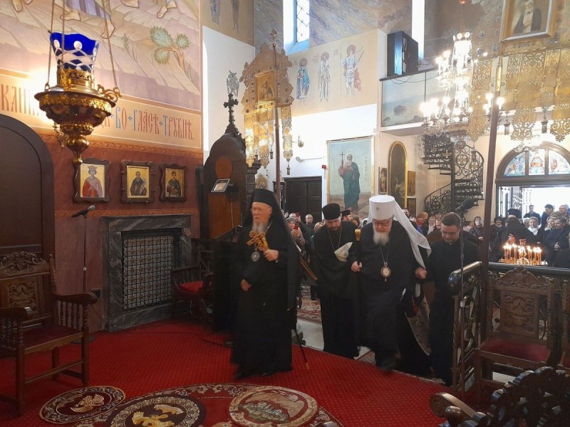 Spotkanie patriarchy Bartłomieja I z wiernymi w parafii św. Jana Klimaka w Warszawie