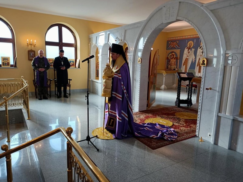 Modlitwa o pokój w Ukrainie w Prawosławnym Ordynariacie Wojska Polskiego