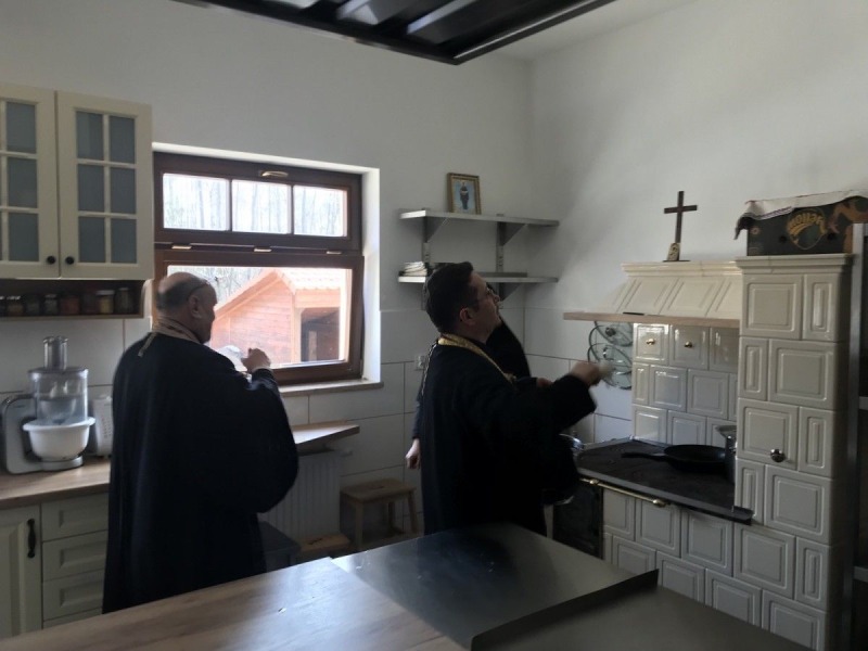Poświęcenie nowego budynku monasteru w Turkowicach