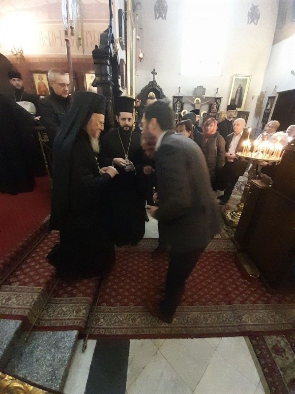 Spotkanie patriarchy Bartłomieja I z wiernymi w parafii św. Jana Klimaka w Warszawie