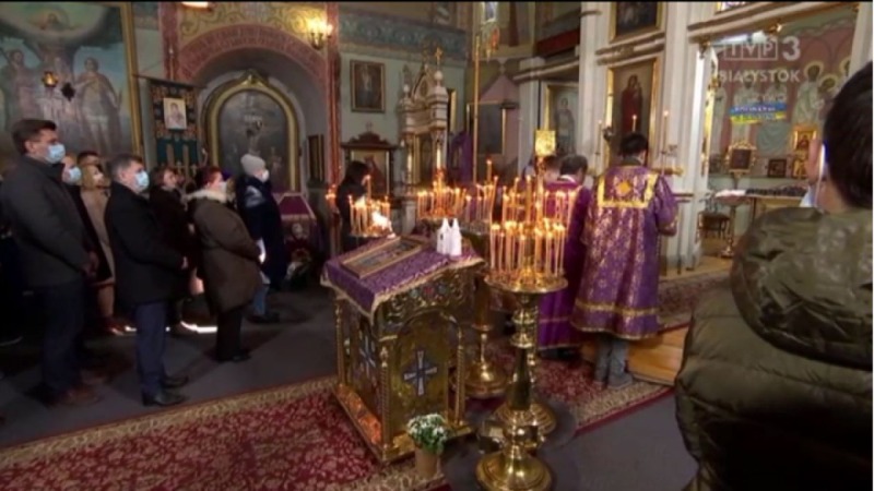 Liturgia prawosławna z cerkwi w Wasilkowie