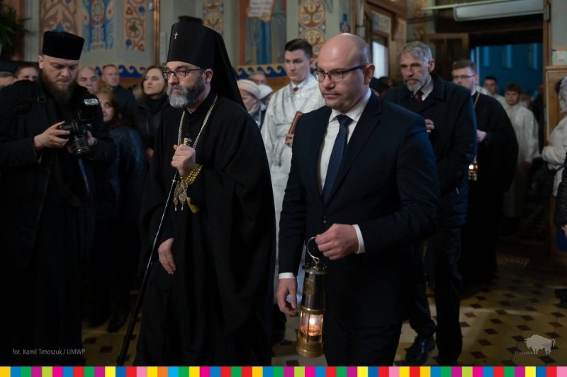 Ogień z Jerozolimy przywieziono do Białegostoku