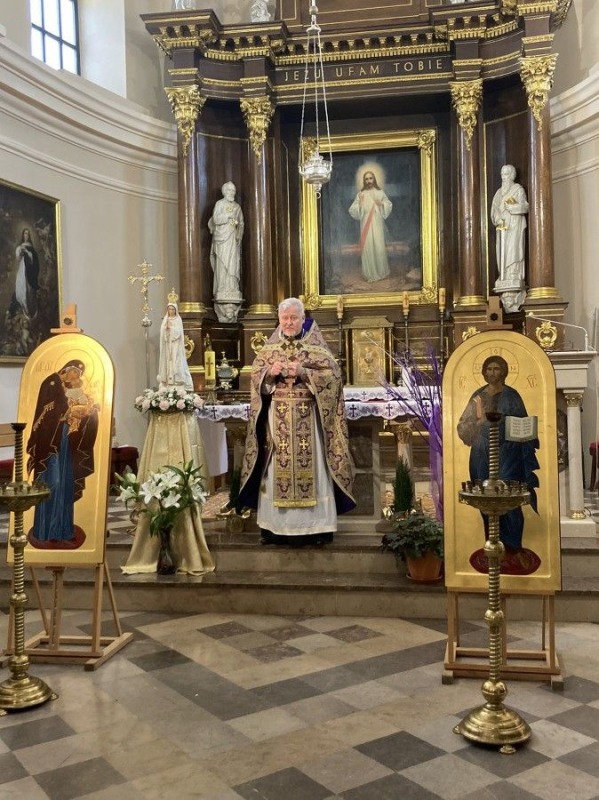Prawosławna Boska Liturgia w kościele św. Jana Chrzciciela w Nałęczowie