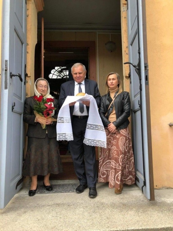 Krzyż upamiętniający 75 rocznicę tragicznej Akcji Wisła