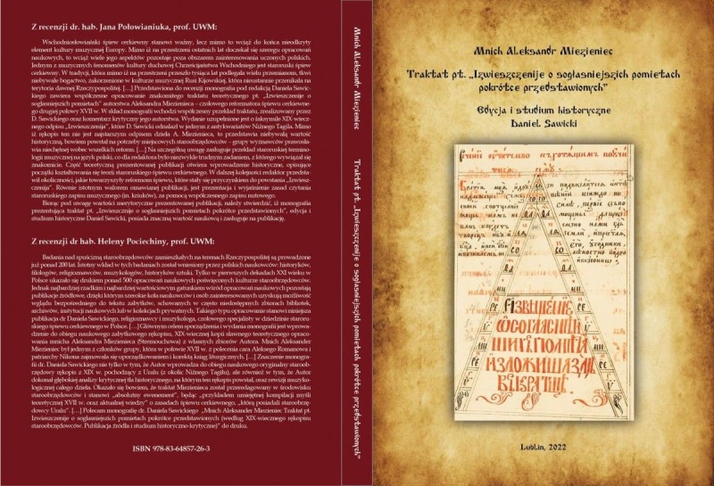 Nowość wydawnicza: Izwieszczenije o sogłasniejszich pomietach pokrótce przedstawionych