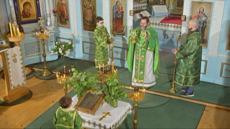 Liturgia prawosławna z cerkwi w Bartnem