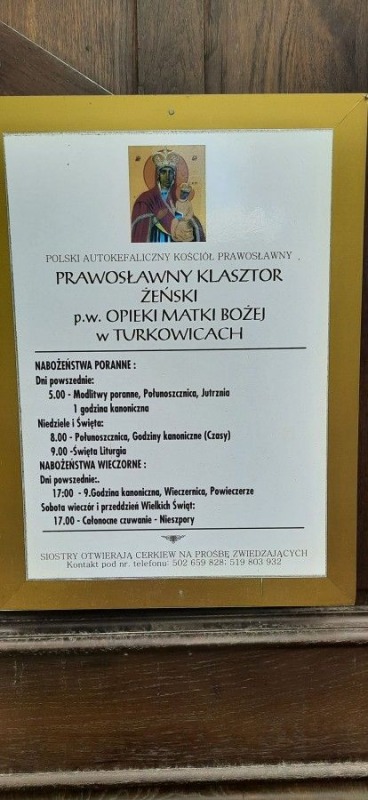 Pielgrzymka z Białegostoku do Monasteru w Turkowicach i Monasteru w Jabłecznej