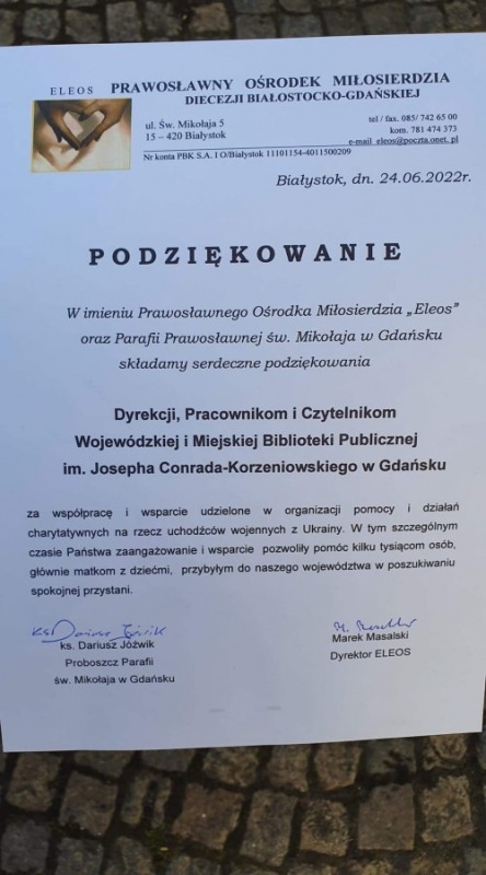 Podsumowanie ponad 100 dni akcji pomocy uchodźcom z Ukrainy w Gdańsku