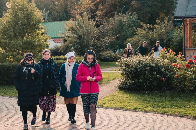 Modlitewne spotkanie studentów w jabłeczyńskim monasterze