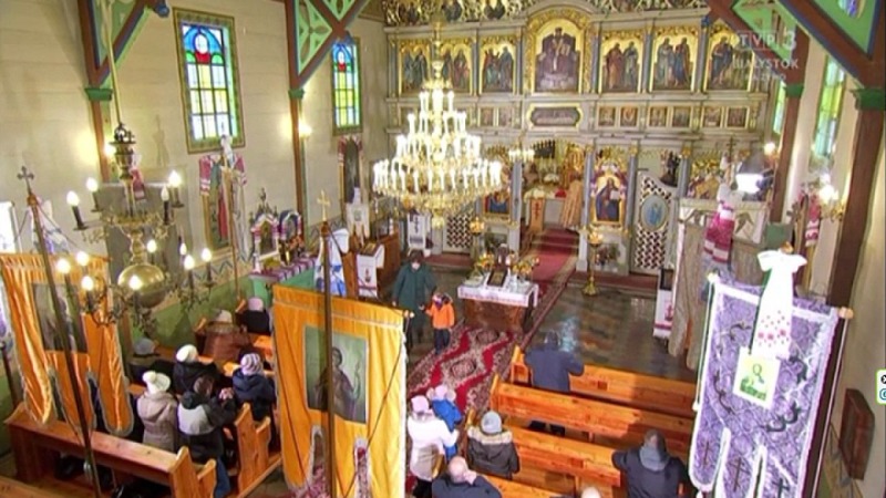 Liturgia prawosławna z cerkwi w Morochowie