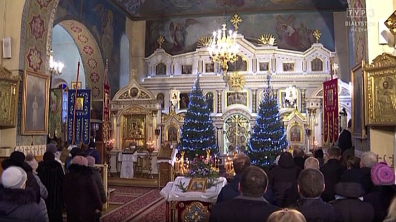Liturgia prawosławna z cerkwi w Rybołach